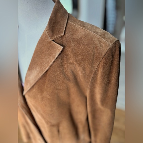 GAP - Leather Suede Jacket/Blazer, vintage 90s - Picture 11 of 17